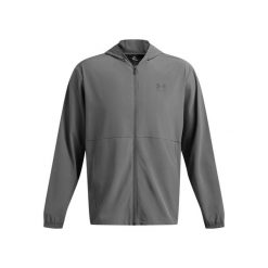 Under Armour Męska Kurtka Przeciwdeszczowa UA Woven 1386555. Szare kurtki męskie Under Armour, l, bez wzorów, z bawełny, z kapturem. Za 345.15 zł.