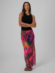 4F Spódnica maxi damska - multikolor L. Spódniczki damskie 4f, na lato, l, bez wzorów, z dzianiny, sportowe, maxi, dopasowane. Za 99.99 zł.