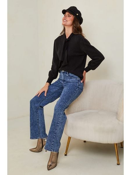 Joséfine Sweter "Igal" w kolorze czarnym rozmiar: S. Czarne swetry klasyczne damskie Joséfine, s, z kaszmiru, bez kołnierzyka. Za 165.71 zł.