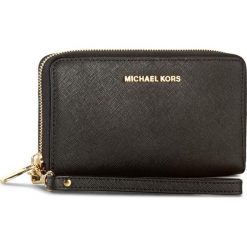 Duży Portfel Damski MICHAEL MICHAEL KORS - Jet Set Travel 32H4GTVE9L Black. Czarne portfele damskie MICHAEL Michael Kors, bez wzorów, ze skóry. Za 489.00 zł.