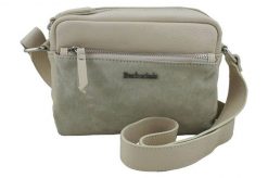 Listonoszka skórzana BARBERINI'S j. beżowa 788/1-10. Brązowe shopper bag damskie Barberinis, bez wzorów, ze skóry, małe, zamszowe, bez dodatków. Za 199.99 zł.