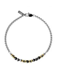 U.S. Polo Assn. Bransoletka z labradorytami rozmiar: onesize. Szare biżuteria dla mężczyzn U.S. Polo Assn., z labradorytem, ze stali. Za 82.99 zł.