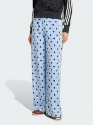 Adidas Spodnie dresowe Satin Polka Dots Wide Leg Pant KV1170 Niebieski jasny Relaxed Fit. Niebieskie spodnie dresowe damskie Adidas, xl, bez wzorów, z dresówki. Za 298.99 zł.