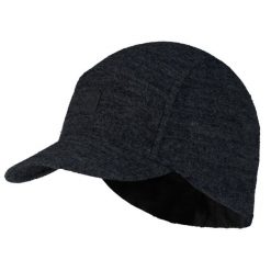 Czapka z daszkiem dla dorosłych Merino Fleece Pack Cap. Czarne czapki męskie Buff, bez wzorów, z wełny, sportowe. Za 219.90 zł.