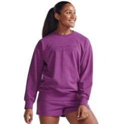 Bluza damska 2XU Motion French Terry Crew. Białe bluzy bez kaptura damskie 2XU, m, z polaru. Za 377.00 zł.