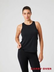Bjorn_borg Sportowy top z recyklingowanego poliestru – BLACK BEAUTY. Czarne topy sportowe damskie Björn Borg, s, bez wzorów, z materiału, bez ramiączek. Za 173.00 zł.
