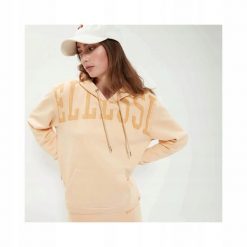 ELLESSE BLUZA DAMSKA Z KAPTUREM SPORTOWA KOLOR POMARAŃCZOWY. Brązowe bluzy sportowe damskie Ellesse, l, bez wzorów, z bawełny, bez ramiączek, z kapturem. Za 119.00 zł.