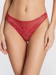 Gossard Stringi Glossies Lace 13006 Różowy. Czerwone stringi damskie Gossard, xl, bez wzorów, z syntetyku. Za 69.99 zł.