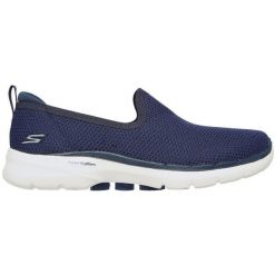 Buty sportowe damskie Skechers Go Walk 6 Clear Vi. Niebieskie buty sportowe na co dzień damskie Skechers, bez wzorów, z materiału. Za 390.00 zł.