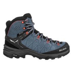 Damskie buty trekkingowe Salewa Trainer 2 Mid GTX. Niebieskie obuwie trekkingowe damskie Salewa, na zimę. Za 887.50 zł.