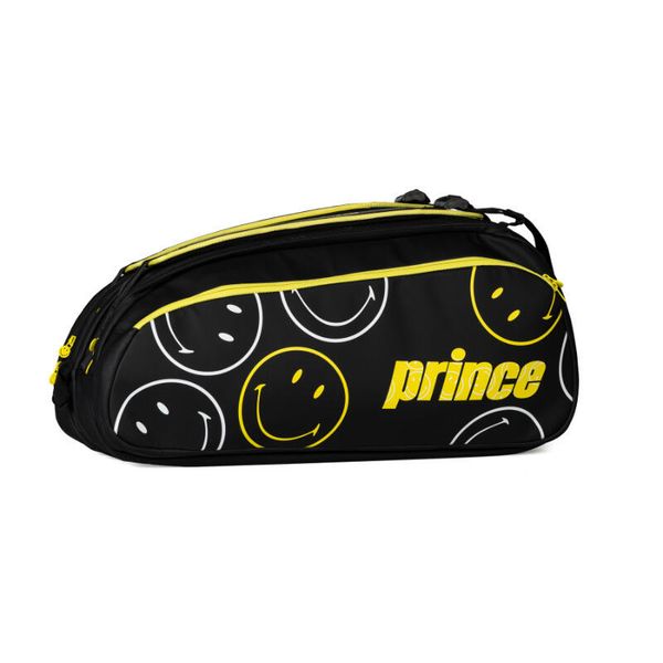 Torba na rakiety tenisowe Prince Tour 2 Comp x Smiley. Czarne torebki klasyczne damskie PRINCE, bez wzorów, bez dodatków. W wyprzedaży za 394.50 zł.