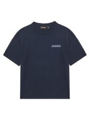 Napapijri T-Shirt S-Ahr NP0A88ZO M Granatowy Regular Fit. Niebieskie t-shirty chłopięce Napapijri, bez wzorów, z bawełny, bez ramiączek. Za 69.99 zł.