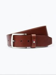 Tommy Hilfiger pasek skórzany Mężczyźni skóra brązowy, 100. Brązowe paski męskie Tommy Hilfiger, bez wzorów, ze skóry, eleganckie. Za 229.95 zł.