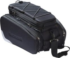 Torba na bagażnik rowerowy z adapterem snapit Tubus Racktime odin. Czarne torebki klasyczne damskie RACKTIME, bez wzorów, z materiału, bez dodatków. Za 457.49 zł.