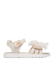 Guess Sandały CEO-CM250915-2 Beżowy jasny. Brązowe sandały dziewczęce Guess, z materiału, bez zapięcia. Za 149.99 zł.