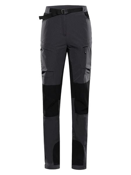 Alpine Pro Spodnie softshellowe "Akana 2" w kolorze czarnym rozmiar: 46. Czarne spodnie dresowe damskie Alpine Pro, bez wzorów, z tkaniny. Za 247.11 zł.