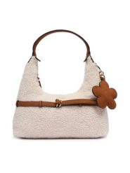 Guess Torebka Taylor Mini HWWS2 32577 Kremowy. Białe torebki klasyczne damskie Guess, z aplikacjami, z materiału, bez dodatków. Za 364.99 zł.