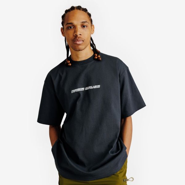 Koszulka z grafiką unisex Lifetech. Szare t-shirty damskie Decathlon, xl, bez wzorów, z bawełny, bez kołnierzyka. Za 69.99 zł.