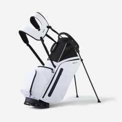 Torba do golfa z nóżkami Light. Białe torebki klasyczne damskie INESIS, bez wzorów, bez dodatków. Za 399.99 zł.