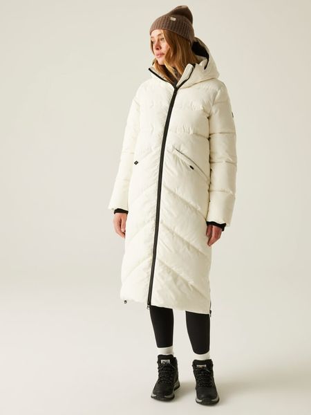 Regatta Płaszcz pikowany "Ujeane" w kolorze kremowym rozmiar: 40. Brązowe płaszcze damskie Regatta, bez wzorów. Za 331.46 zł.