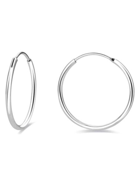 Luxenter Kolczyki-kreole rozmiar: onesize. Szare kolczyki damskie Luxenter, srebrne. Za 96.95 zł.