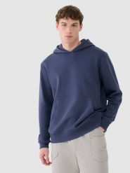 4F Bluza dresowa nierozpinana z kapturem męska - szara M. Szare bluzy sportowe męskie 4f, bez wzorów, z bawełny, klasyczne, bez kołnierzyka, bez ramiączek. W wyprzedaży za 99.99 zł.