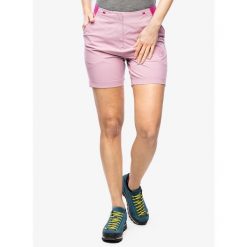 Spodenki turystyczne damskie La Sportiva Guard Short. Czerwone szorty damskie La Sportiva, bez wzorów, sportowe. Za 277.99 zł.