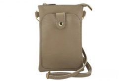 Listonoszka skórzana BARBERINI'S beżowa 963-2. Brązowe shopper bag damskie Barberinis, bez wzorów, ze skóry, bez dodatków. Za 149.99 zł.