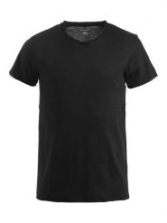 Clique Derby-T T-shirt z bawełny slub, nowoczesny krój. Czarne t-shirty męskie CLIQUE, l, bez wzorów, z bawełny, bez kołnierzyka. Za 97.99 zł.