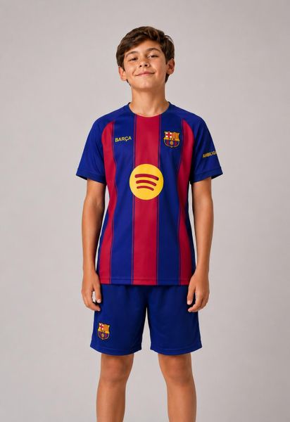 Komplet piłkarski junior koszulka i spodenki FC Barcelona Pedri. Bluzki sportowe damskie FC Barcelona, z materiału, bez kołnierzyka, bez ramiączek. Za 279.00 zł.
