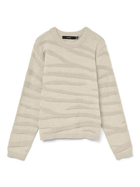 ONLY Sweter w kolorze kremowym rozmiar: S. Brązowe swetry klasyczne damskie Only, s, bez kołnierzyka. Za 109.00 zł.