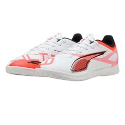 Męskie Halowe Buty Piłkarskie Ultra 5 Play. Białe buty trekkingowe męskie Puma, z gumy, bez zapięcia, do piłki nożnej. Za 247.30 zł.