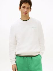 TOMMY JEANS Bluza w kolorze białym rozmiar: XXL. Białe bluzy bez kaptura męskie Tommy Jeans, xxl, z jeansu. Za 204.95 zł.