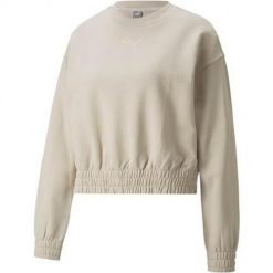 Bluza sportowa damska Puma Crew TR. Białe bluzy bez kaptura damskie Puma, xs. Za 174.00 zł.