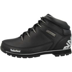 Buty trekkingowe męskie Timberland Euro Sprint Hiker. Czarne buty trekkingowe męskie Timberland, na zimę, z materiału, za kostkę, bez zapięcia, do biegania. Za 919.99 zł.
