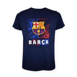 Koszulka FC Barcelona - licencjonowana. Niebieskie bluzki damskie FC Barcelona, bez wzorów, sportowe, bez kołnierzyka, bez ramiączek. Za 109.00 zł.