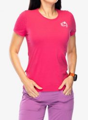 Koszulka wspinaczkowa damska E9 Awa2.4. Czerwone t-shirty damskie E9, xs, bez wzorów, z bawełny, bez kołnierzyka. Za 148.49 zł.