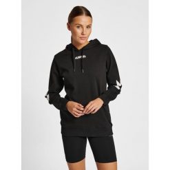 Damska bluza z kapturem Hummel Legacy. Czarne bluzy sportowe damskie HUMMEL, z bawełny. Za 167.50 zł.