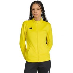 Bluza damska adidas Entrada 26 Track. Żółte bluzy bez kaptura damskie Adidas, z poliesteru. Za 121.99 zł.