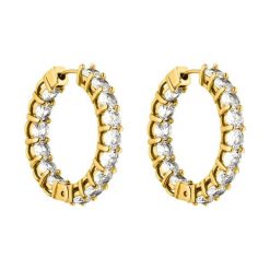 Purelei Purelei Kolczyki Kółka Shimmer Kolczyki koła 1 ct Damski. Czerwone kolczyki damskie Purelei, z cyrkonią, pozłacane. Za 162.69 zł.