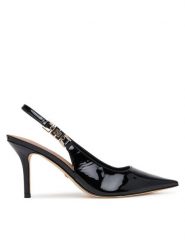 Guess Szpilki FLTNS5 PAF05 Czarny. Czarne szpilki Guess, z aplikacjami, ze skóry, bez obcasa. Za 439.99 zł.