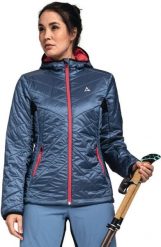 Kurtka zimowa damska Schöffel Stams. Niebieskie kurtki narciarskie i snowboardowe damskie Schöffel, s, bez wzorów, z materiału, bez kaptura, narciarskie, primaloft. Za 799.99 zł.