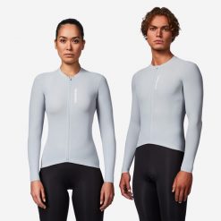 Koszulka rowerowa szosowa Van Rysel RCR 2 UV długi rekaw. Szare t-shirty sportowe męskie VAN RYSEL, xl, z poliesteru, bez ramiączek, rowerowe. Za 269.99 zł.