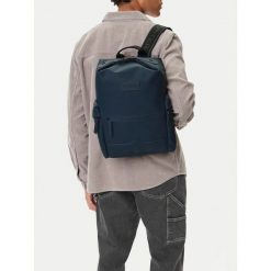 Plecak Hunter. Niebieskie plecaki męskie Hunter, bez wzorów. Za 219.99 zł.