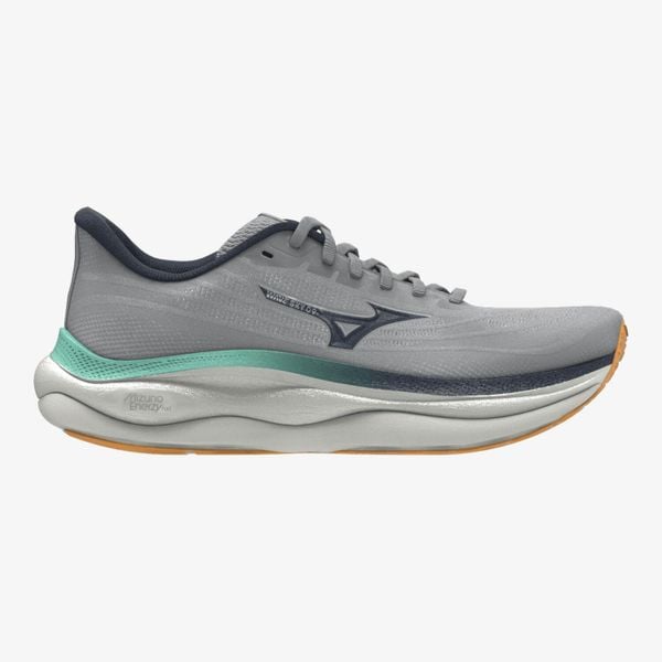 Buty do biegania męskie Mizuno Wave Sky 9 harbor. Szare obuwie do biegania damskie Mizuno, mizuno wave. Za 599.99 zł.