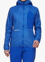 Kurtka damska Mammut Eiger Nordwand Advanced WB Hooded Jacket. Niebieskie kurtki damskie Mammut, m, bez wzorów, z materiału, bez kaptura. Za 809.99 zł.