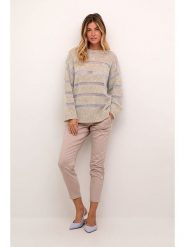 Cream Sweter "Jadie" w kolorze błękitno-beżowym rozmiar: L. Brązowe golfy damskie Cream, l, bez wzorów, z wełny, bez ramiączek. Za 144.92 zł.
