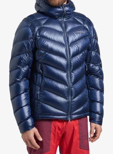 Kurtka puchowa La Sportiva Lumina 300 Down Jacket. Niebieskie kurtki męskie La Sportiva, l, bez wzorów, z materiału, bez kaptura. Za 1,766.59 zł.