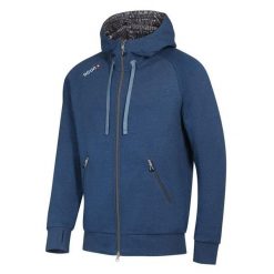 Bluza z kapturem męska Ocun Hoodie Zipper. Niebieskie bluzy z kapturem męskie Ocun, m, z bawełny. Za 400.39 zł.