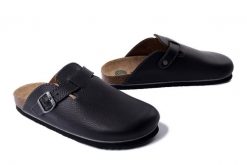 DR. BRINKMANN 600419-1 schwarz, klapki męskie. Czarne klapki i japonki męskie Dr. Brinkmann, ze skóry. Za 230.93 zł.